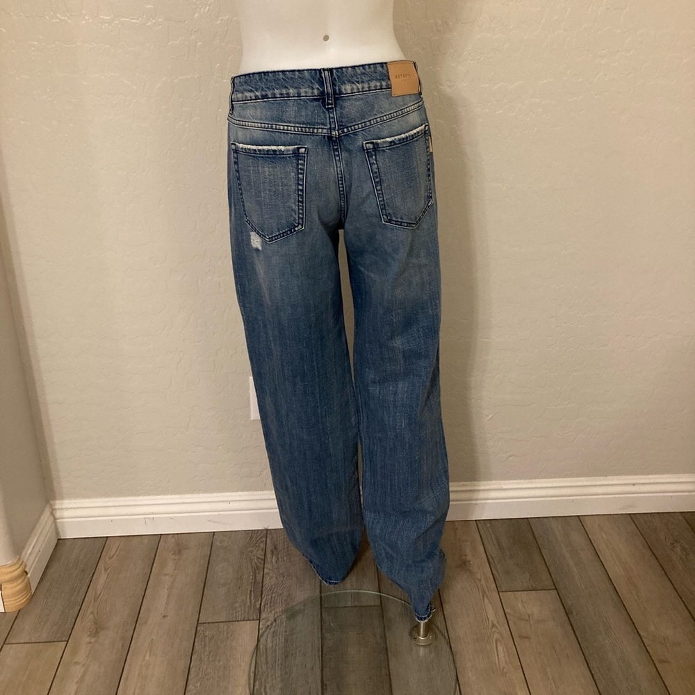 Retrofête Low Rise Chris Jean Distressed In Sea Size 28 - Picture 13 of 14